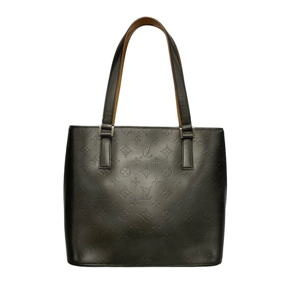 LOUIS VUITTON Stockton Noir Monogram Mat - Tote Bag Calf 615-082725 - Picture 2 of 12